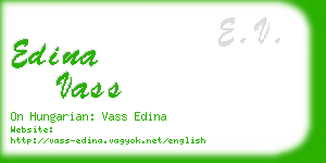 edina vass business card